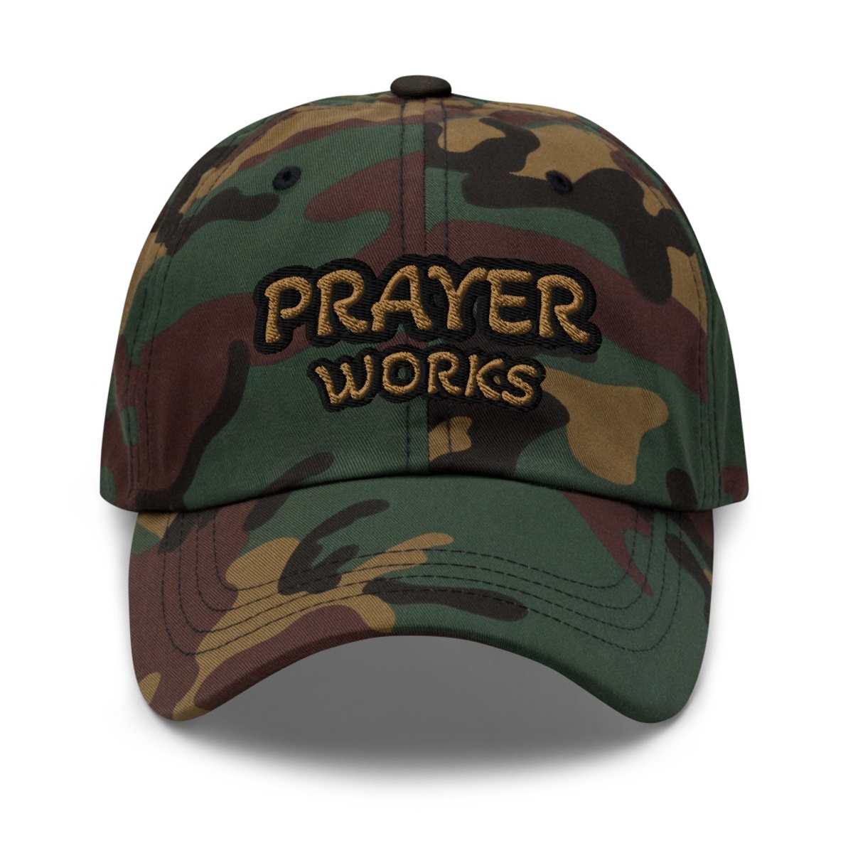 Prayer Works Camouflage Embroidered Hat