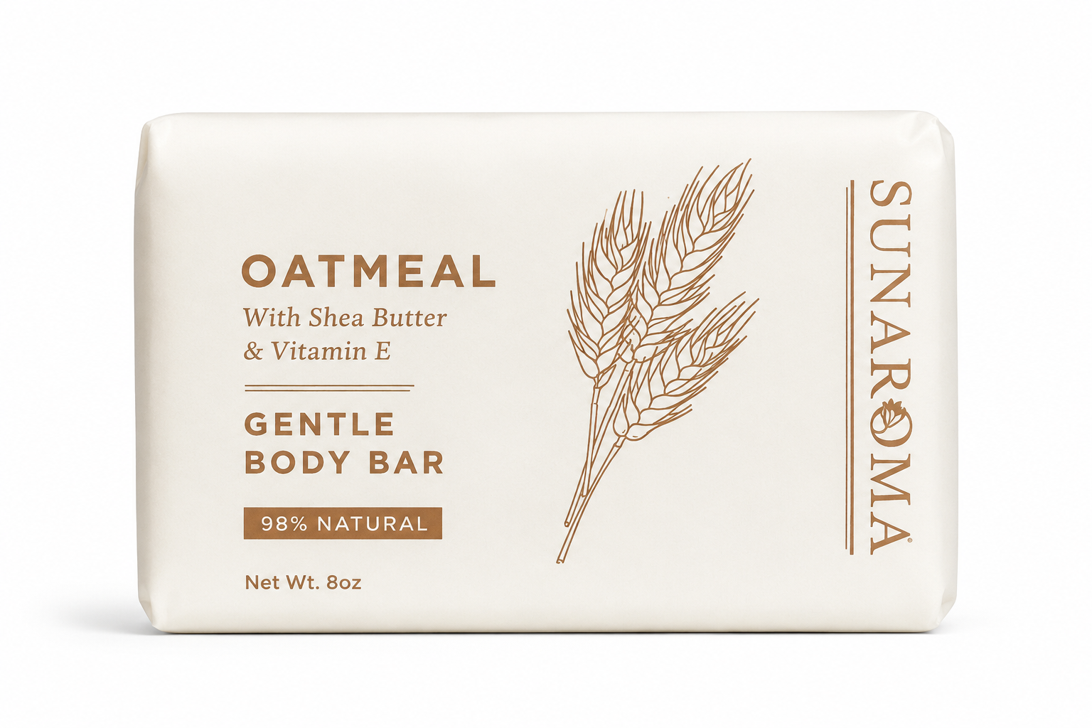 MG All Natural Oatmeal Gentle Body Bar with Shea Butter & Vitamin E (8 oz)