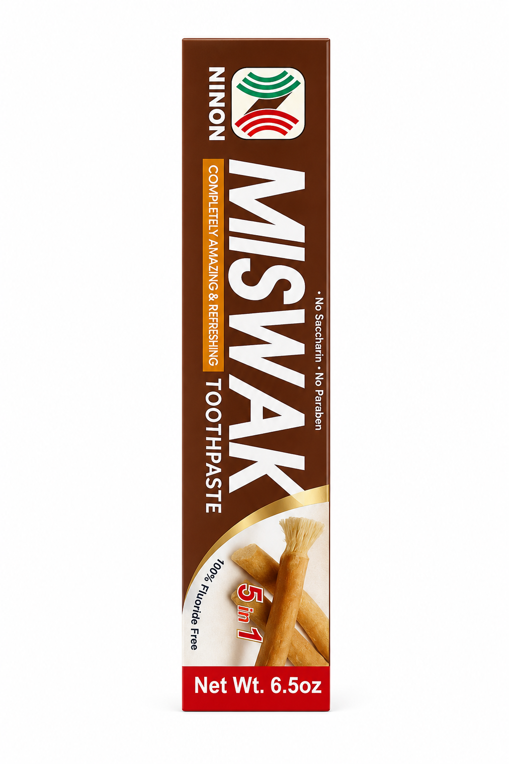 MG All Natural Miswak Toothpaste – Fluoride Free (6.5 oz)
