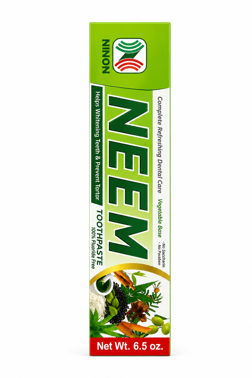 MG All Natural Neem Toothpaste – Fluoride Free (6.5 oz)